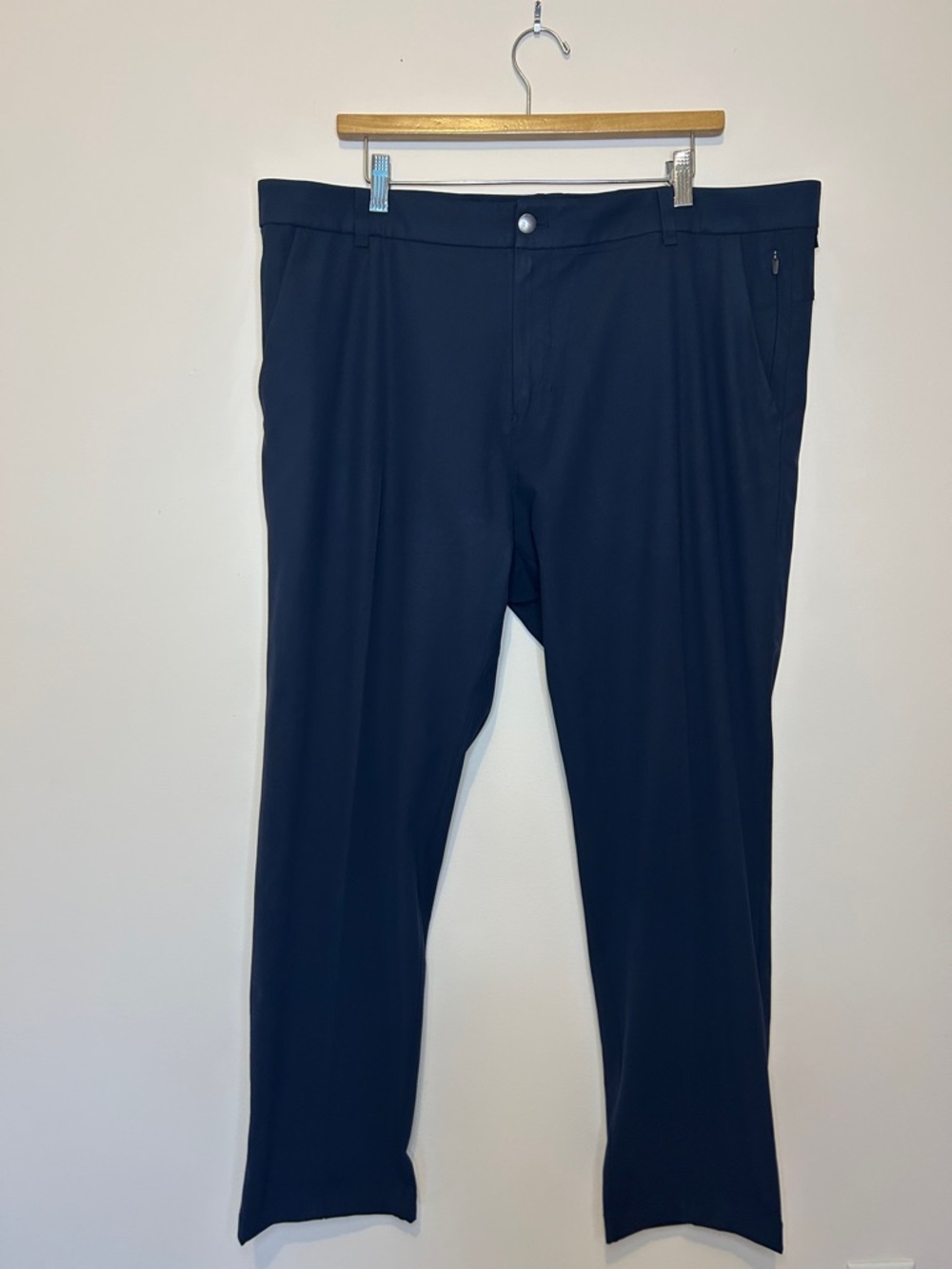 Lululemon ABC Classic-Fit Trouser Men’s 40 Navy Warpstreme Stretch Dress Pants - Picture 2 of 8